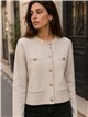 Gold button knit jacket