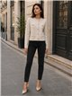 Gold button knit jacket