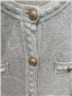 Gold button knit jacket