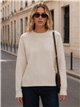 Jersey amplio detalle ribete con pelo