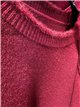 Jersey amplio detalle ribete con pelo