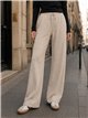 Pantaloni in maglia a gamba larga con coulisse