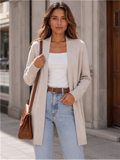 Feinstrick-Strickjacke