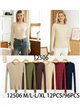 Gerippter Pullover mit Rundhalsausschnitt