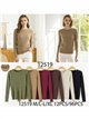 Cable knit round neck sweater