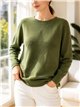 Jersey amplio con estrella en relieve