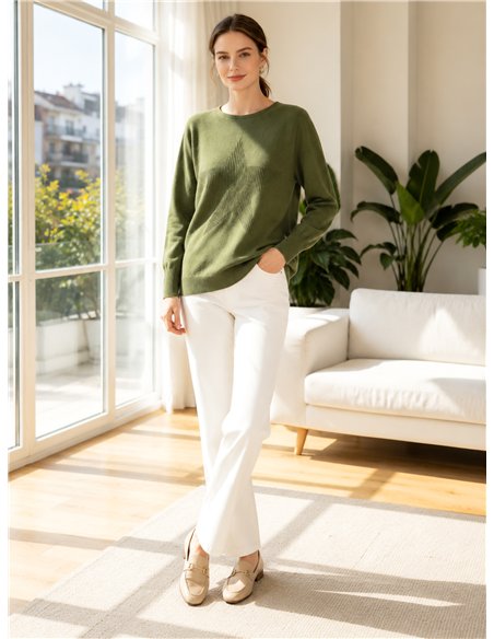 Jersey amplio con estrella en relieve