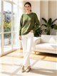 Jersey amplio con estrella en relieve