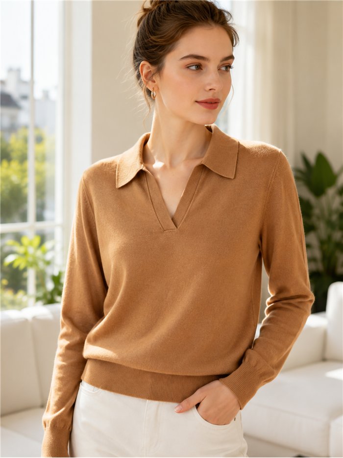 Jersey punto cuello polo