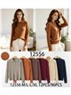 Jersey polo de punto trenzado con botones