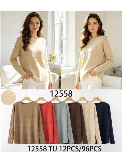 Jersey de punto con rayas en relieve 2