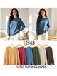 Jersey textura relieve cuello redondo