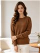 Jersey básico de punto con aberturas