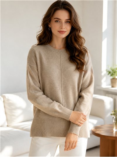 Jersey de punto con costura central