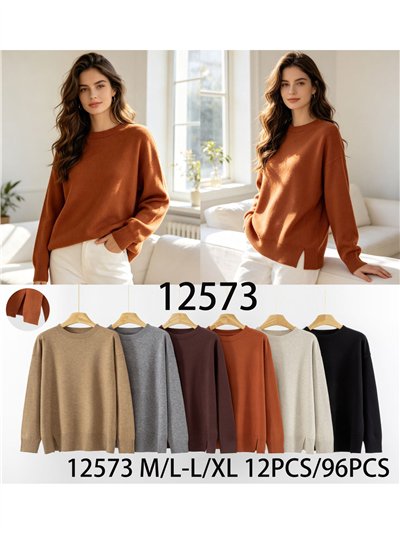 Jersey de punto con aberturas laterales 2