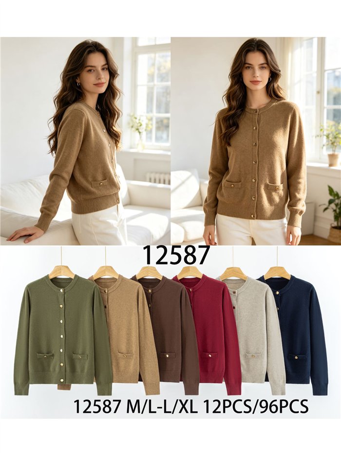 Einfacher Cardigan mit Taschen