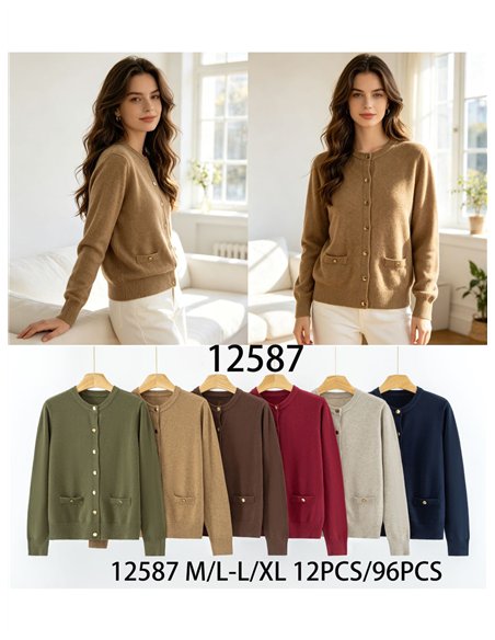 Einfacher Cardigan mit Taschen