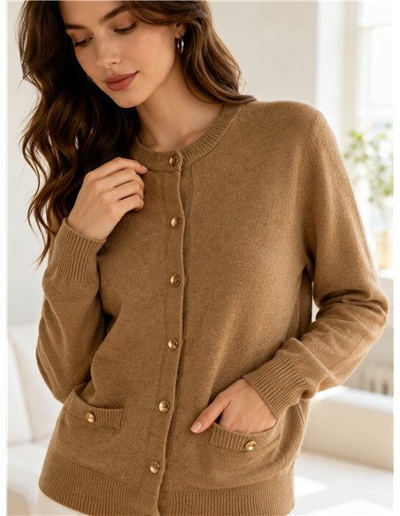 Einfacher Cardigan mit Taschen