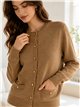 Cardigan basic con tasche