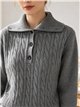 Jersey trenzado cuello polo