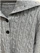 Jersey trenzado cuello polo