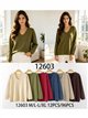 Jersey cuello pico con costura central