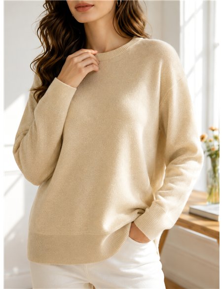 Jersey contraste bajo con hilo brillante