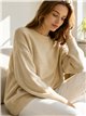 Jersey oversize con bajo redondeado