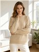 Jersey soft con mangas plisadas