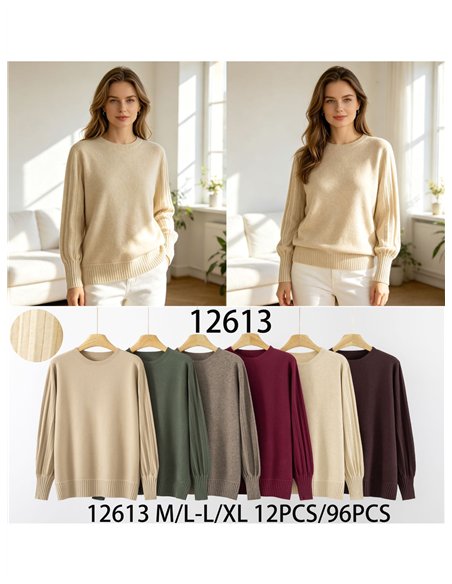 Jersey soft con mangas plisadas
