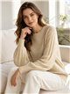 Jersey soft con mangas plisadas