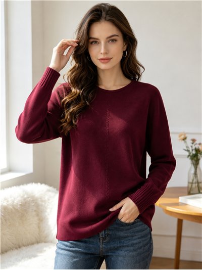 Jersey básico con costura central