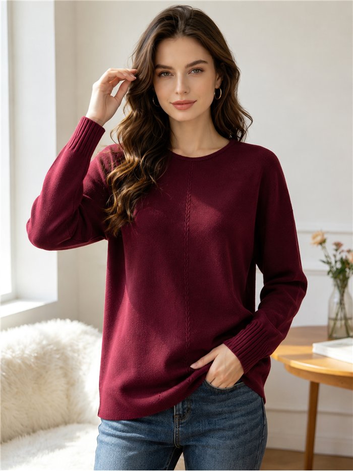 Jersey básico con costura central