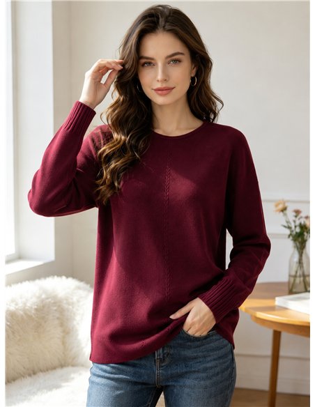 Jersey básico con costura central