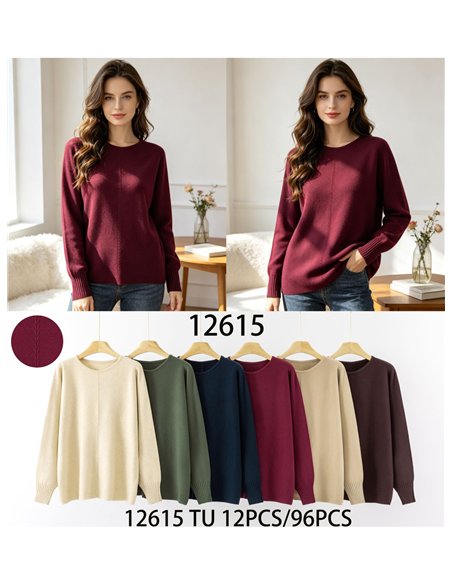 Jersey básico con costura central