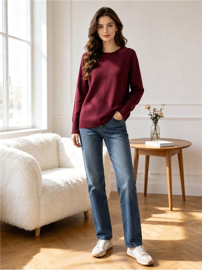 Jersey básico con costura central