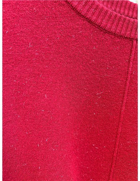 Jersey detalle costura central con hilo metalizado