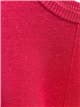Jersey detalle costura central con hilo metalizado