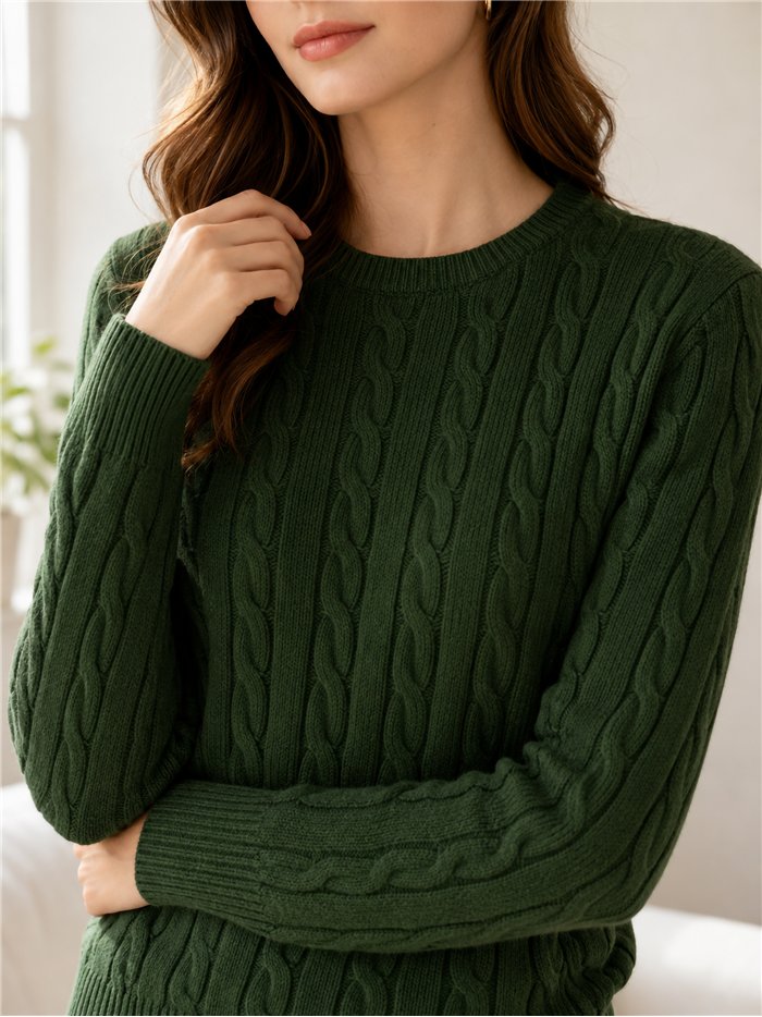 Jersey trenzado con hilo metalizado