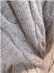 Jersey trenzado con hilo metalizado