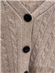 Chaqueta trenzada con hilo metalizado
