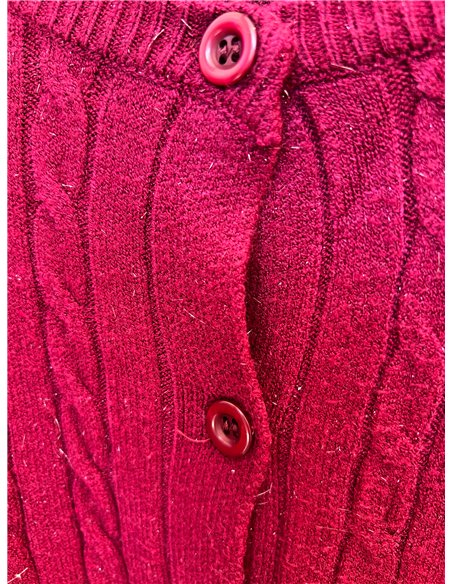 Chaqueta trenzada botones con hilo metalizado