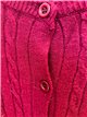 Chaqueta trenzada botones con hilo metalizado