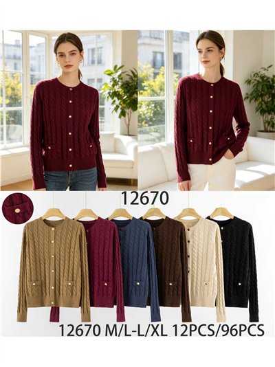 Chaqueta trenzada botones dorados con hilo metalizado 2
