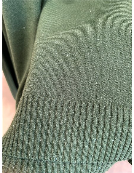 Jersey detalle lentejuelas con aberturas laterales