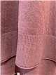 Conjunto jersey cuello pico y pantalón wide leg