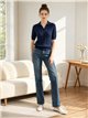 Jersey trenzado cuello polo