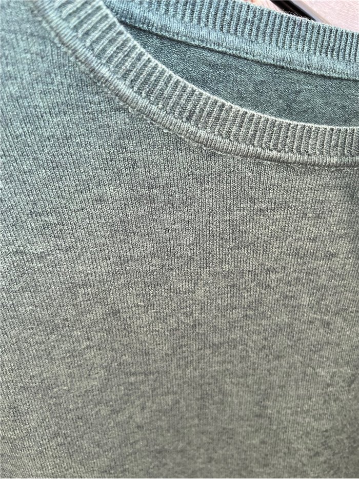 Jersey básico de punto fino cuello redondo