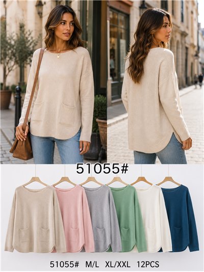 Jersey de punto con bolsillos 2