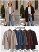 Chaqueta larga de punto con solapa